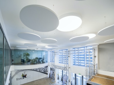 Le isole acustiche Rockfon nel Business Center Banchina dell’Azoto 15