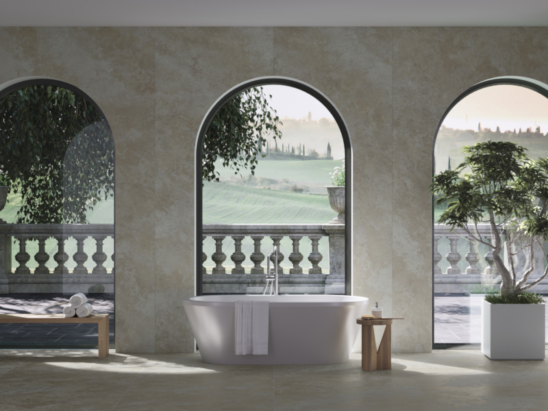 Neolith Atmosphere: la natura nel cuore del bagno