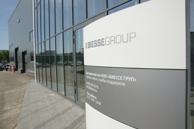 Lo stand Biesse al Woodex 2019