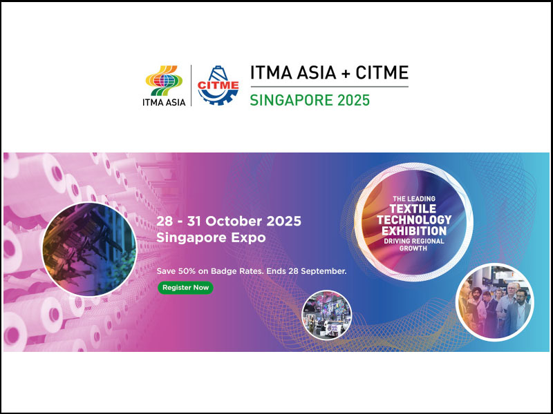 ITMA ASIA + CITME, Singapore 2025: forte sostegno dai partner globali dell’industria