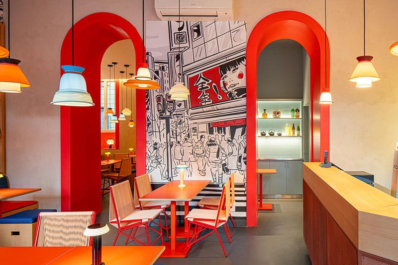 Il nuovo locale di street food nipponico Matanē, firmato Vudafieri-Saverino Partners