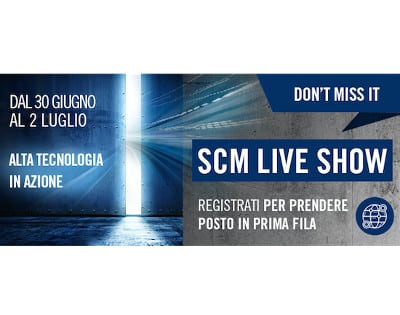 “SCM Live Show”: l’alta tecnologia per il legno in azione, in diretta mondiale streaming