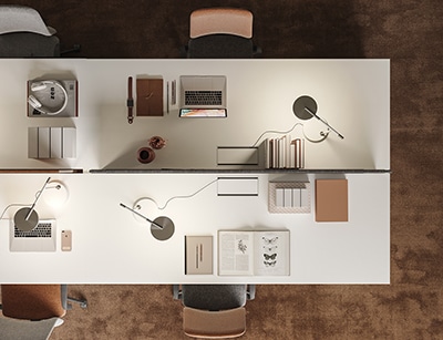Prof collabora con architetti per creare ambienti di lavoro Made in Italy