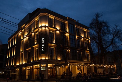 Tubo, per risaltare la struttura architettonica del Potocki Boutique Hotel