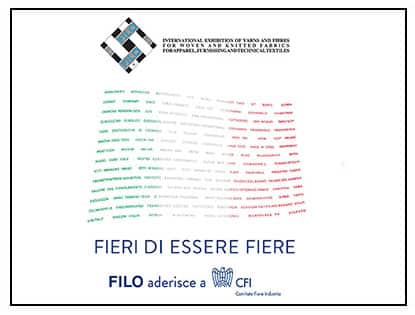 Filo aderisce alla campagna “Fieri di essere fiere” del Comitato Fiere Industria
