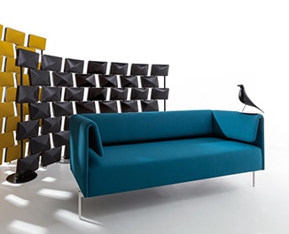 Un divano elegante, con elevata flessibilità compositiva