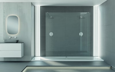 Nook, il nuovo piatto doccia in solid surface di Fiora