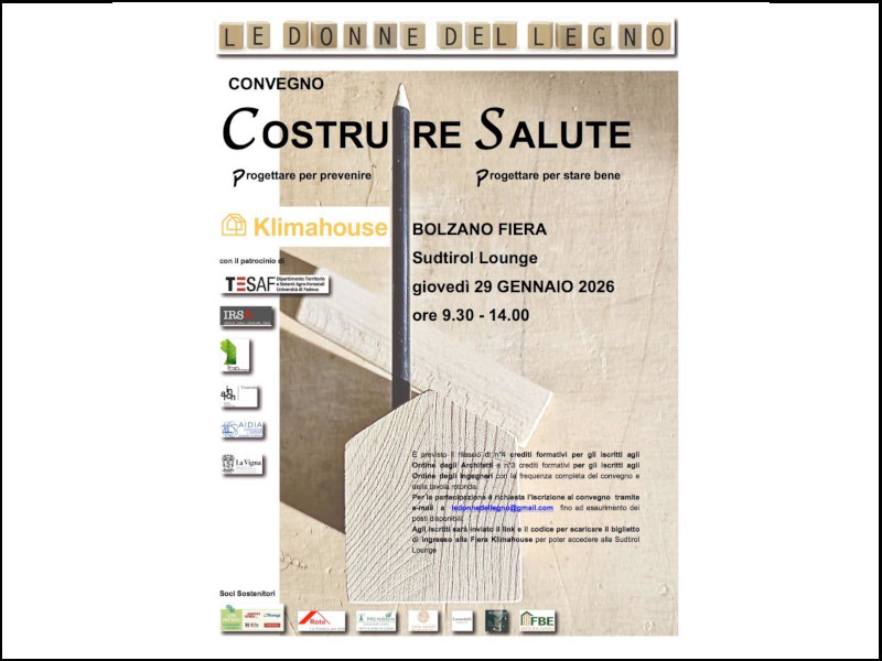‘Costruire Salute’ a Bolzano