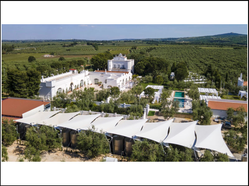 Copertura di alta qualità e di design per la Tenuta Montevitolo