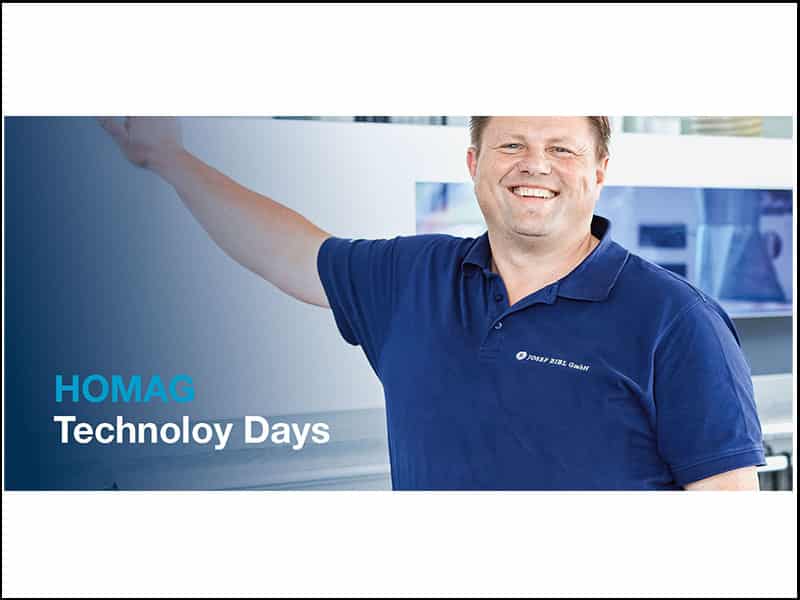 A breve inizieranno i Tecnology days HOMAG 2024