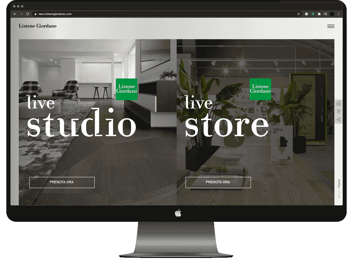 Live Studio e Live Store di Listone Giordano per ridurre le distanze