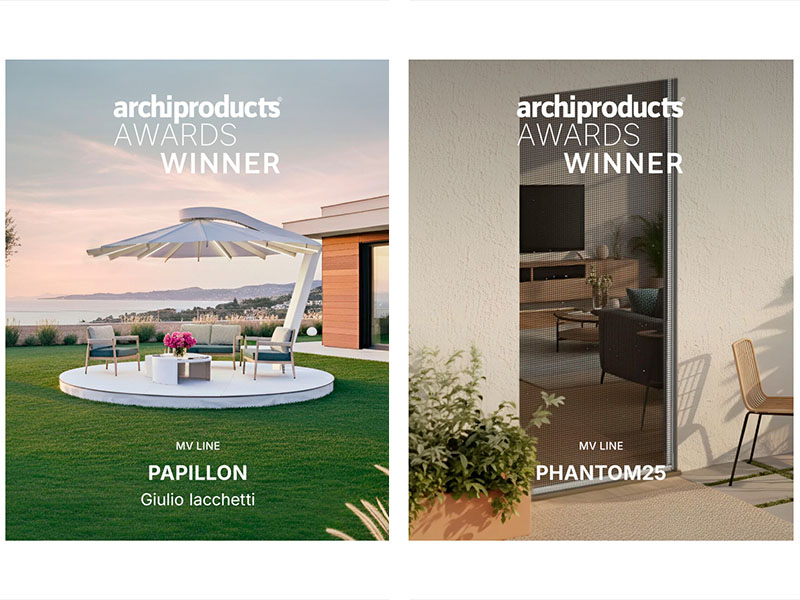 Papillon e Phantom25 di MV Line e gli Archiproducts Design Awards 2025