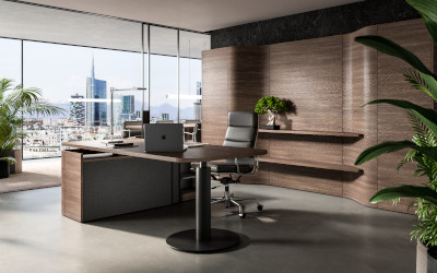 Le nuove finiture di Milano, l’ufficio di Makio Hasuike & co per Newform Ufficio