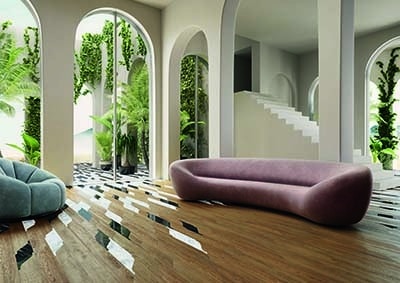 Annullare i confini indoor/outdoor con Miraggio di Corà Parquet