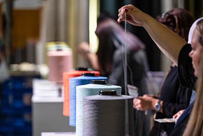 A Heimtextil, un’area dedicata alle fibre e ai filati per tessuti decorativi e d’arredamento