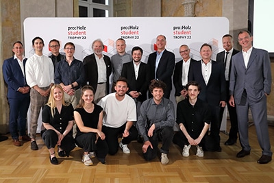 Premiati i progetti vincitori del Trofeo studentesco proHolz22