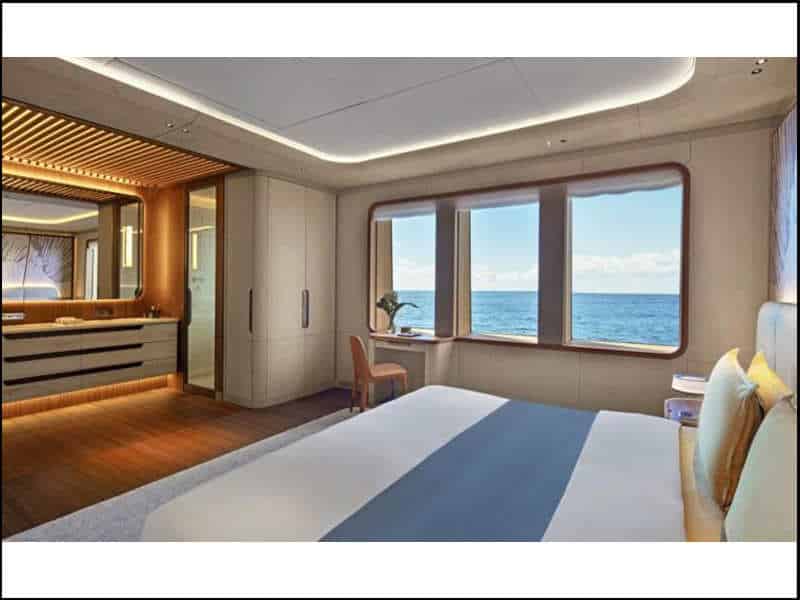 Le sedute Ester di Pedrali nello yacht Kenshō, firmato dallo studio Jouin Manku