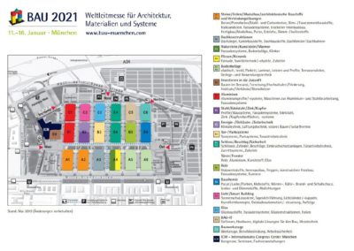 Layout dei padiglioni: piccoli ritocchi per BAU 2021