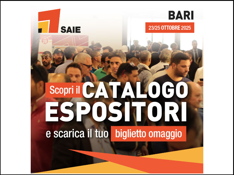 SAIE Bari 2025: disponibile il catalogo espositori e il biglietto gratuito