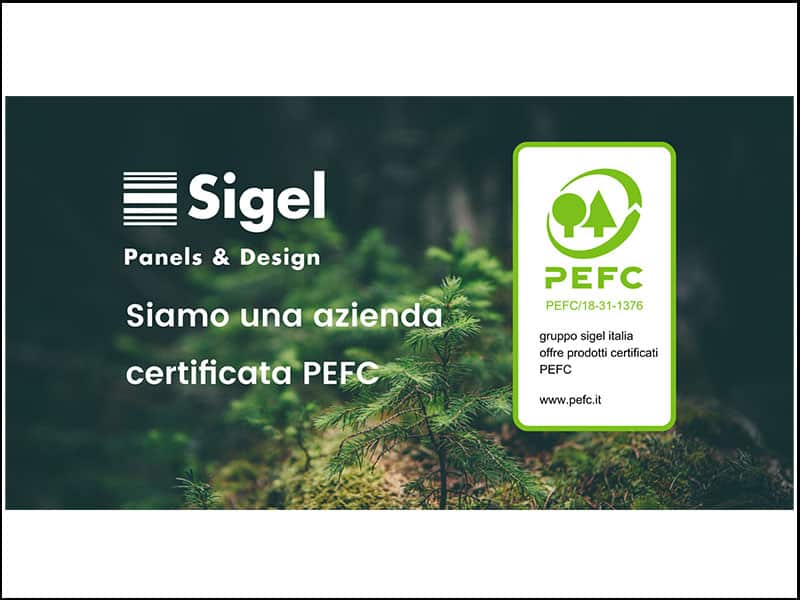 Gruppo Sigel possiede la certificazione PEFC