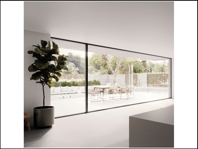 Il serramento Artevo Terra di Rehau in PVC bio-attribuito e materiale riciclato